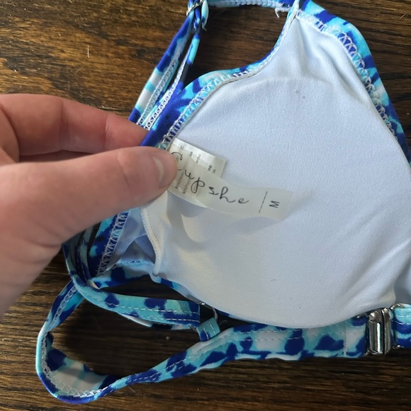 Blue Patterned Bikini Set - Picture 3 of 3